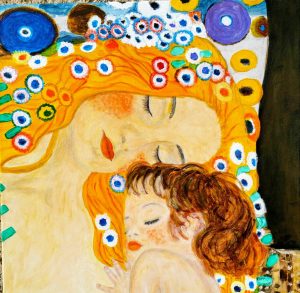 Mutter und Kind - nach Gustav Klimt
