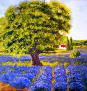 Lavender Fields, Acryl