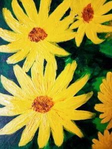 Topinambur, Acryl