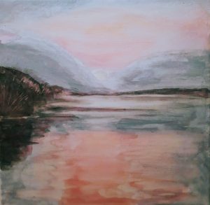 Misty Sunris Porta Westfalica, Acryl