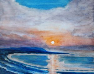 Cornish Coastel Scene, Acryl